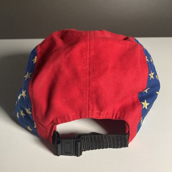Wonder Woman Hat Red & Blue w/ Gold Bill (DC Comics, One Size Adjustable) Cap - Picture 3 of 9